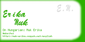 erika muk business card